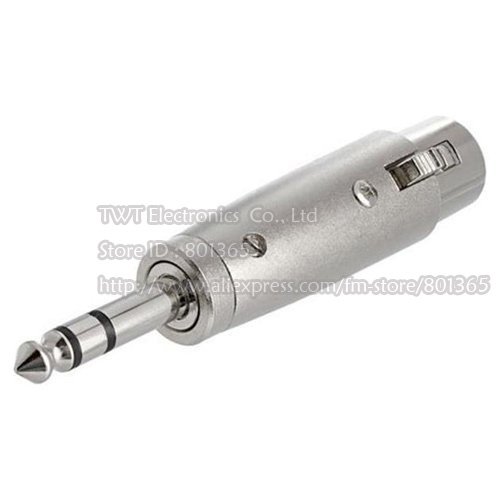 ׷ TRS ο 3PIN XLR  4 1 &  ̺ , , 2Qty/New 3pin XLR female to stereo TRS 1/4& male cable adapter , Free shipping ,2Qty